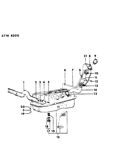 1985 Dodge Ram 50 Fuel Tank Diagram 2 - Thumbnail