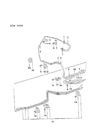 1985 Dodge Colt Fuel Line Diagram 2 - Thumbnail