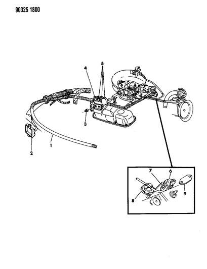1993 Dodge W150 EGR Valve Diagram for 4287166