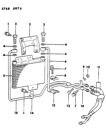 1986 Chrysler Conquest Engine Oil Cooler Diagram 4 - Thumbnail