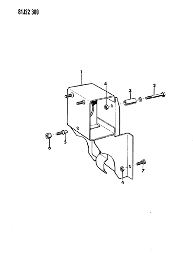 1986 Jeep Wrangler Wheel Mounting, Spare Diagram 3 - Thumbnail