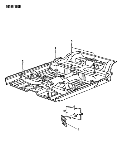1990 Dodge Shadow Plugs Front Floor Pan Diagram