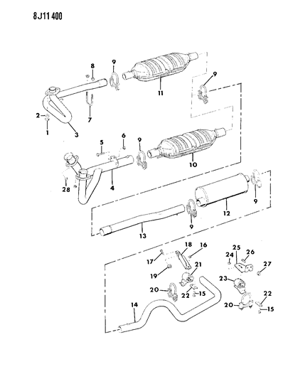1987 Jeep J10 Clamp Diagram for E0035337