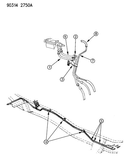 1993 Dodge D350 Fuel Line Diagram 1 - Thumbnail