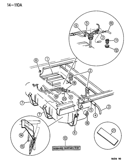 1994 Dodge Ram Wagon Fuel Tank Diagram
