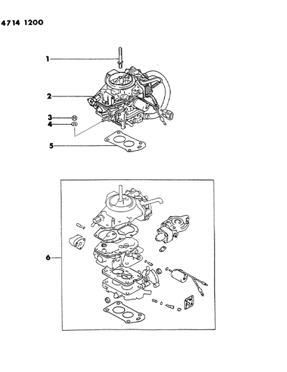 1984 Dodge Colt Carburetor & Gasket Set Diagram 1 - Thumbnail