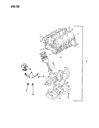 1988 Chrysler New Yorker Base Model Short Engine Diagram