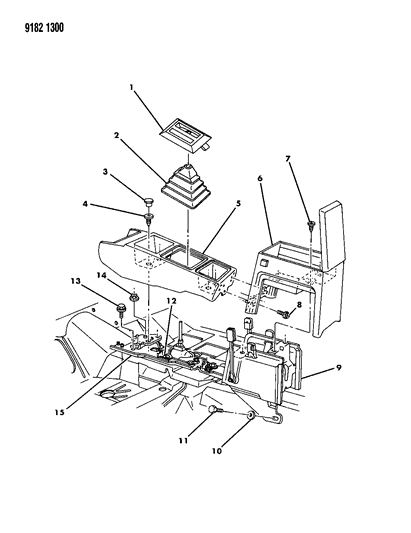 1989 Dodge Shadow Consulate Diagram 2 - Thumbnail
