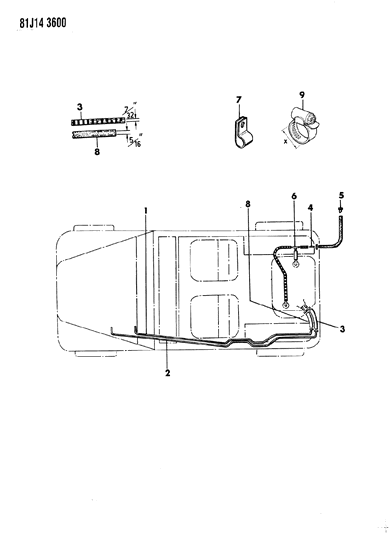 1986 Jeep Wrangler Fuel Line Diagram 2 - Thumbnail