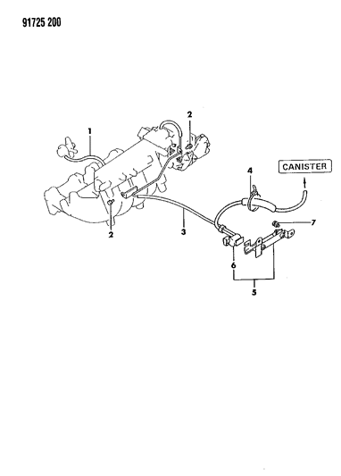 1991 Dodge Colt EGR System Diagram 2 - Thumbnail