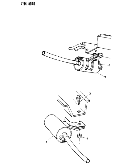 1987 Dodge Caravan Fuel Filter Diagram 1 - Thumbnail