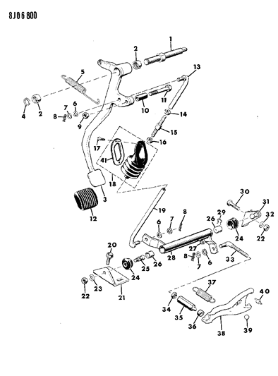 1990 Jeep Grand Wagoneer Ball, Pivot 3/8" Diameter Diagram for J0169162