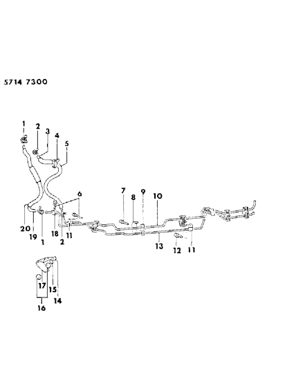 1986 Dodge Ram 50 Fuel Line Diagram 2 - Thumbnail
