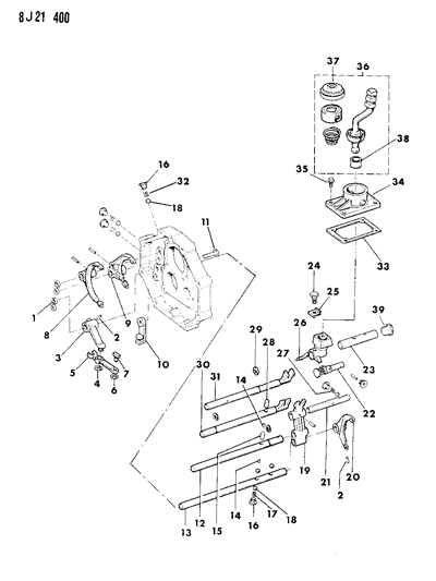 1988 Jeep J10 Forks, Rails, Shafts Diagram 2 - Thumbnail