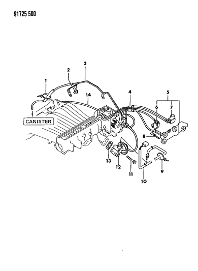 1991 Dodge Stealth EGR System Diagram 3 - Thumbnail