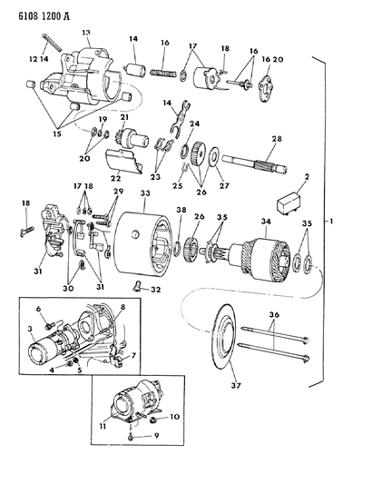 1986 Chrysler New Yorker Starter Diagram 2 - Thumbnail