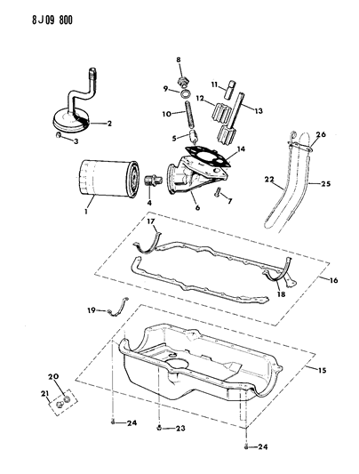 1987 Jeep J10 Engine Oiling Diagram 3 - Thumbnail