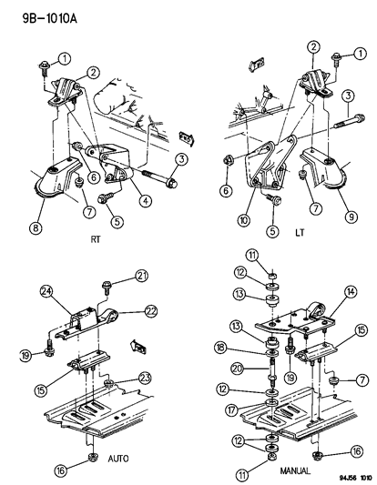 1995 Jeep Wrangler Engine Mounting Diagram 2 - Thumbnail