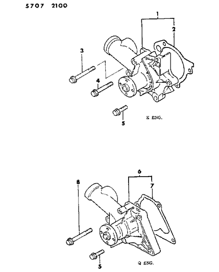 1985 Dodge Colt Bolt, Flange (8X28 4T) Diagram for MF140028