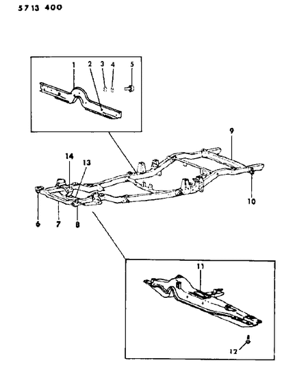 1986 Dodge Ram 50 Frame Diagram 2 - Thumbnail