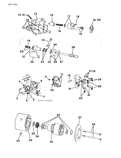 1984 Chrysler New Yorker Starter Diagram 2 - Thumbnail