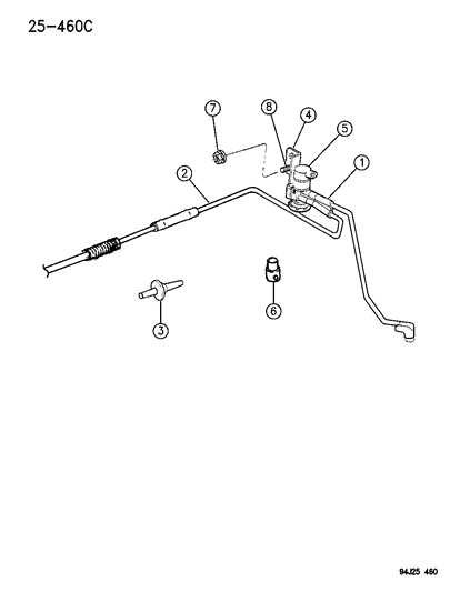 1994 Jeep Grand Cherokee Emission Control Vacuum Harness Diagram 2 - Thumbnail