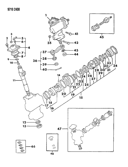 1989 Dodge Ram 50 Gear - Power Steering Diagram 2 - Thumbnail