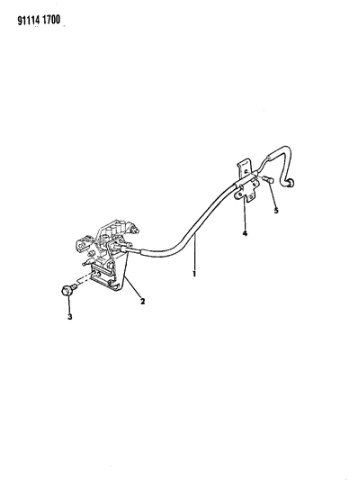 1991 Dodge Shadow Throttle Control Diagram 2 - Thumbnail