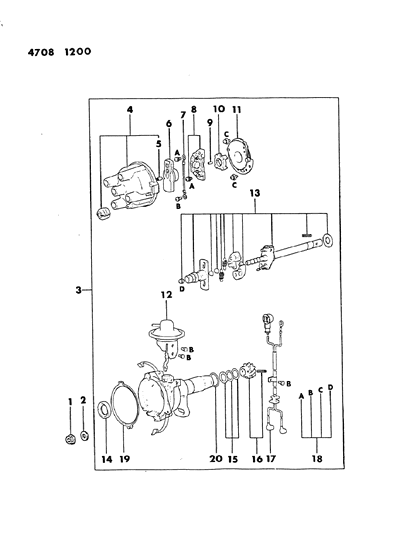 1984 Chrysler Conquest Distributor Diagram 2 - Thumbnail