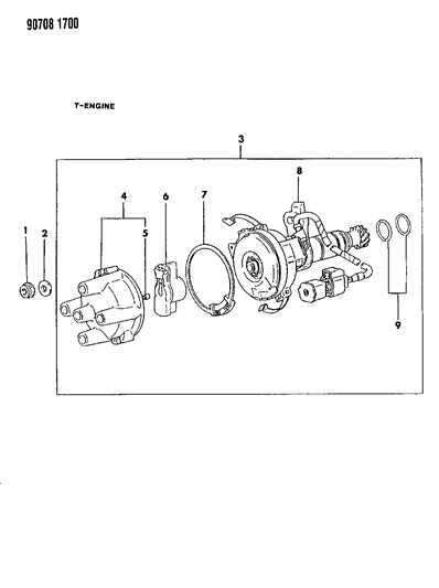 1990 Dodge Ram 50 Distributor Diagram 1 - Thumbnail