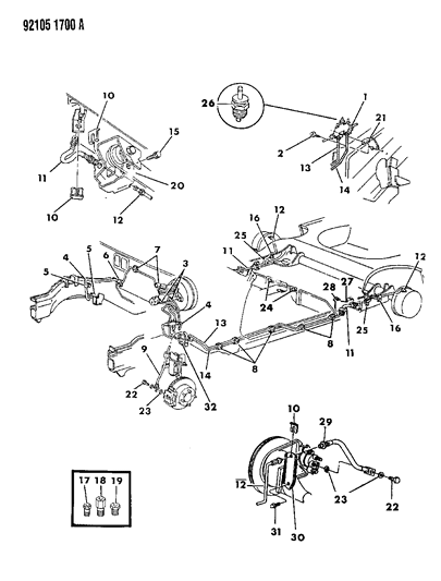 1992 Chrysler LeBaron Pressure Metering Valve Diagram for 4509896