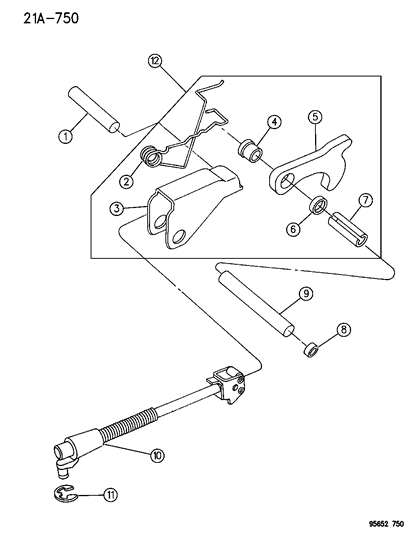 1996 Chrysler Sebring Coupe Parking Sprag Diagram