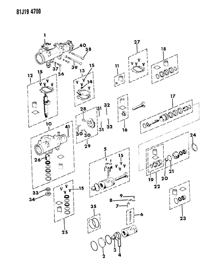 1986 Jeep J10 Gear - Steering Diagram 1 - Thumbnail