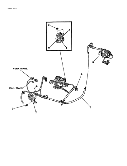 1984 Dodge Ram Wagon EGR System Diagram 6 - Thumbnail