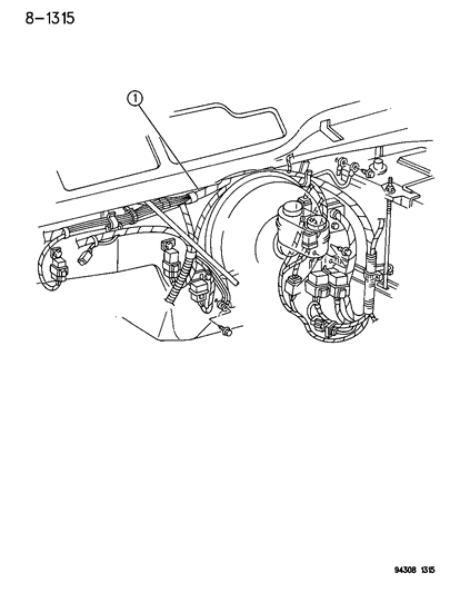 1994 Dodge Ram Wagon Wiring - Headlamp To Dash Diagram