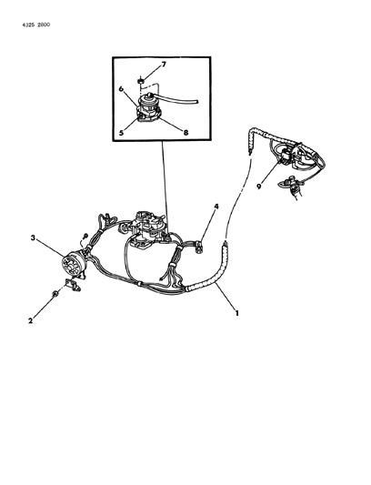 1984 Dodge Ram Wagon EGR System Diagram 4 - Thumbnail