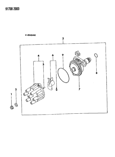 1991 Dodge Ram 50 Distributor Diagram 2 - Thumbnail
