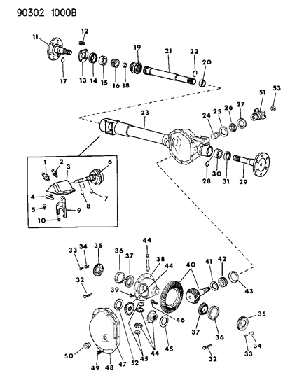 1991 Dodge Dakota Indicator Switch Diagram for 4289880