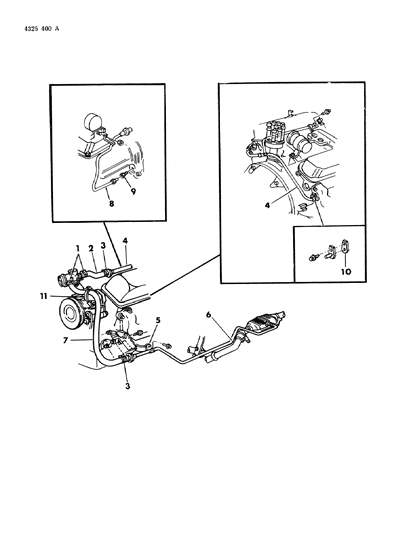 1984 Dodge Ram Wagon Air Pump Tubing Diagram 2 - Thumbnail