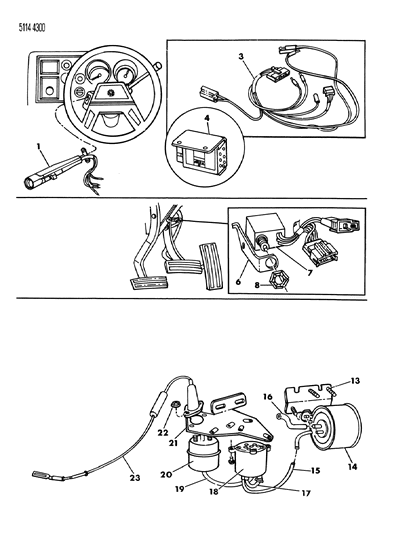 1985 Chrysler Executive Limousine Speed Control - Electronic Diagram 2 - Thumbnail