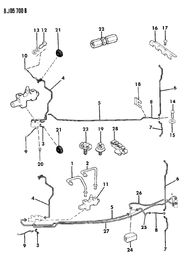 1987 Jeep Cherokee Valve, Proportioning Diagram for 52003118