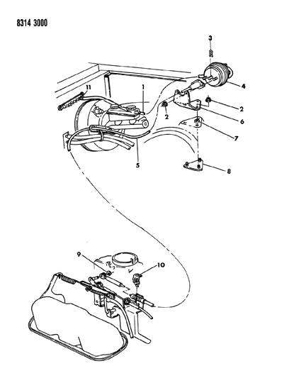1988 Dodge Dakota Speed Control Diagram 1 - Thumbnail