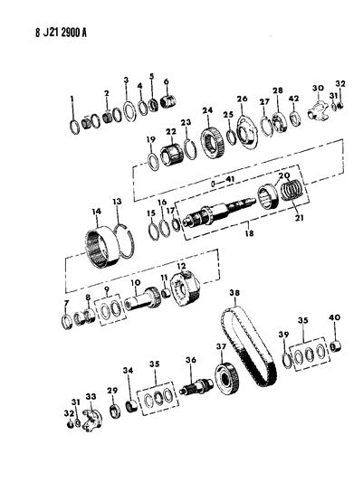 1987 Jeep J20 Gear Train Diagram 2 - Thumbnail