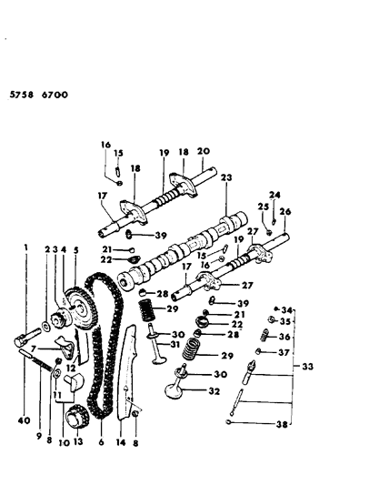 1986 Chrysler Conquest Camshaft & Valves Diagram 5 - Thumbnail