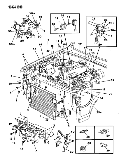 1992 Dodge Dakota A/C Hoses Diagram for 56005915