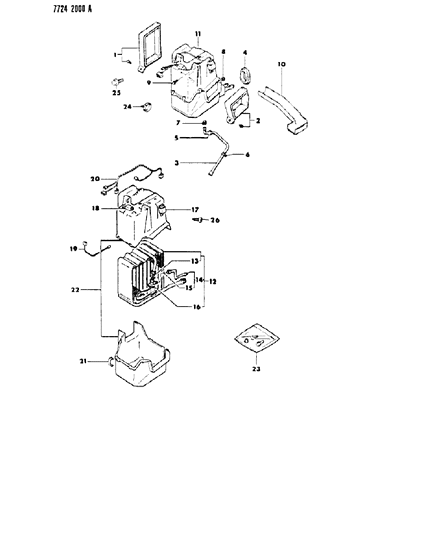 1987 Dodge Ram 50 Bolt, W/Washer , (8X25Mm) Diagram for MS240046
