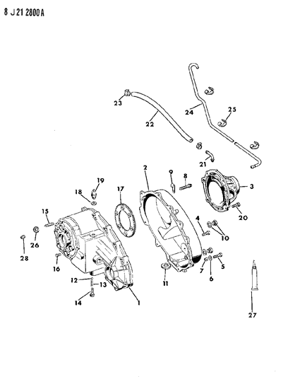 1988 Jeep J10 Case, Extension & Miscellaneous Parts Diagram 1 - Thumbnail