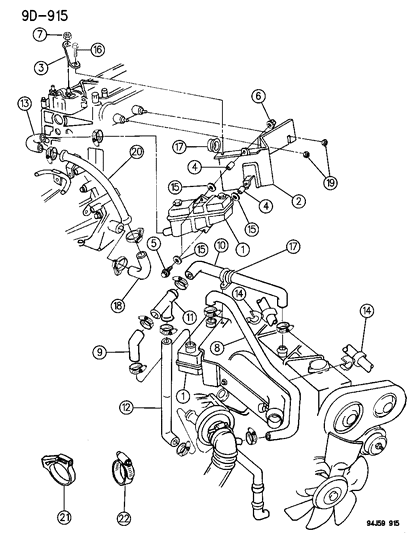 1994 Jeep Cherokee Crankcase Ventilation Oil Separator Diagram 2 - Thumbnail