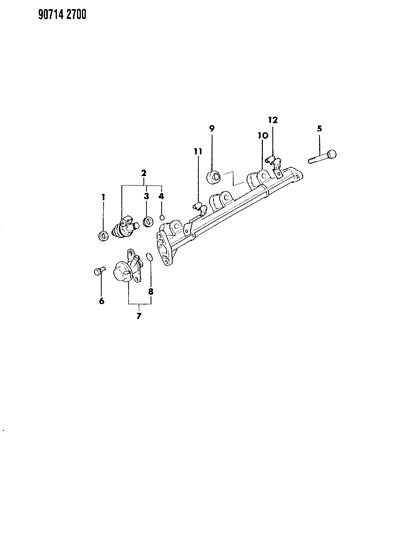 1990 Dodge Colt Fuel Rail Diagram 1 - Thumbnail
