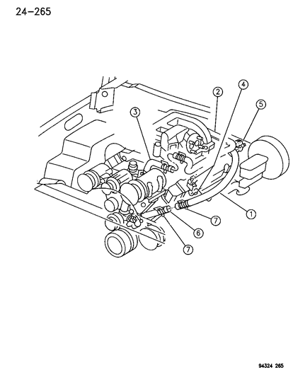 1994 Dodge Ram 2500 Plumbing - Heater Diagram 2 - Thumbnail